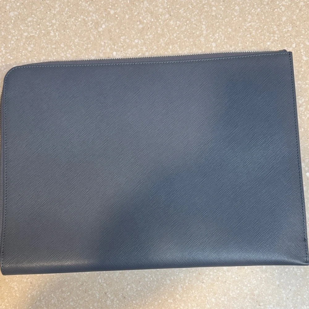 Montblanc Blue Leather Briefcase